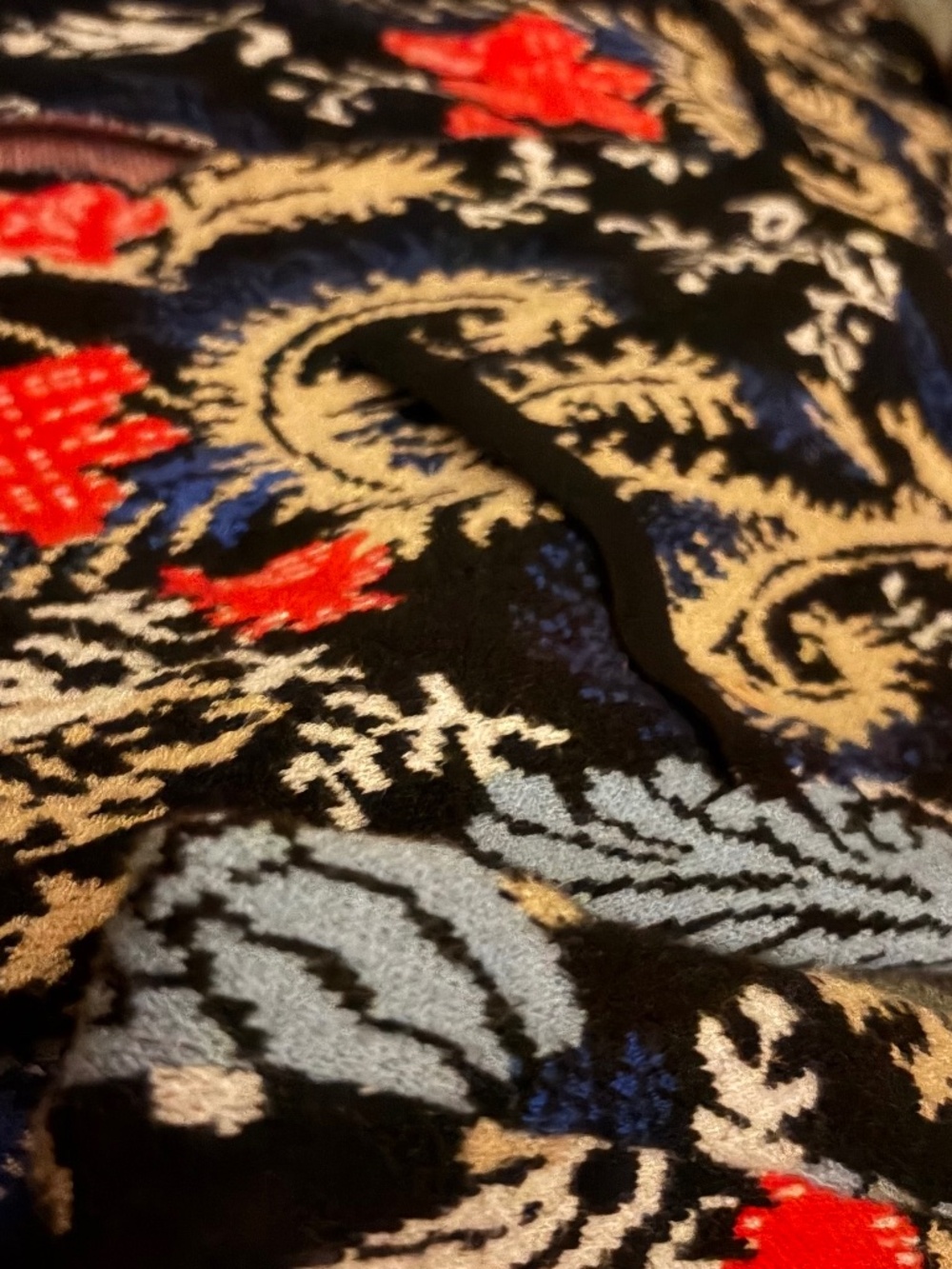 Anthropologie Pilcro Floral Knit Jacket Cardigan – Boho Statement | Size M - Picture 7 of 10